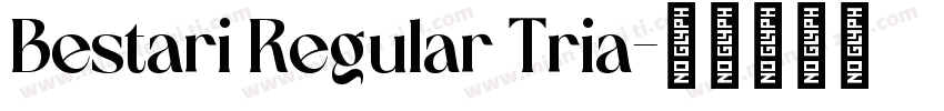 Bestari Regular Tria字体转换